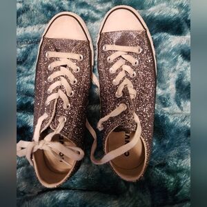 Converse all star women shoes size 9 glitter